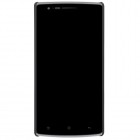 OnePlus One Nillkin Frosted Shield juodas plastikinis dėklas + apsauginė ekrano plėvelė
