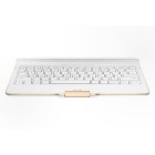 Originali Samsung Galaxy Tab S 10.5 (T805, T800) Bluetooth Keyboard Cover belaidė balta klaviatūra - dėklas