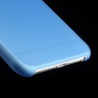 Ploniausias pasaulyje plastikinis skaidrus Apple iPhone 6 Plus (6s Plus) mėlynas dėklas - nugarėlė