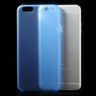 Ploniausias pasaulyje plastikinis skaidrus Apple iPhone 6 Plus (6s Plus) mėlynas dėklas - nugarėlė