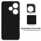 Poco F6 5G Shell kieto silikono (TPU) dėklas juodas - nugarėlė
