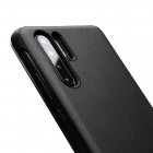 Huawei P30 Pro „QIALINO“ atverčiamas juodas odinis dėklas - knygutė
