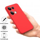 Xiaomi Redmi Note 13 Pro 4G (Poco M6 Pro) Shell kieto silikono (TPU) dėklas raudonas - nugarėlė