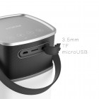 „Rock“ Mulite Bluetooth Speaker belaidė nešiojama juoda garso kolonėlė (garsiakalbis)