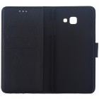 Samsung Galaxy A7 2017 (A720) atverčiamas juodas odinis retro dėklas - piniginė