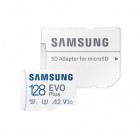 „Samsung“ Evo Plus MicroSD atminties kortelė 128 Gb, 10 Klasė U3, 4K HD Ultra su SD adapteriu