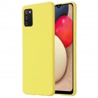 Samsung Galaxy M02s Shell kieto silikono TPU geltonas dėklas - nugarėlė