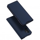 „Dux Ducis“ Skin serijos Samsung Galaxy A13 4G (SM-A135F) mėlynas odinis atverčiamas dėkla