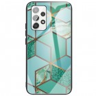 Samsung Galaxy A13 4G (SM-A135F) „Marble“ Pattern kieto silikono TPU žalias dėklas - nugarėlė