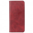 Samsung Galaxy A13 4G (SM-A135F) „Split“ serijos raudonas odinis atverčiamas dėklas - knygutė