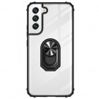 Samsung Galaxy A13 5G (SM-A136U) „Fashion“ Kickstand kieto silikono TPU skaidrus dėklas - nugarėlė