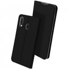 „Dux Ducis“ Skin serijos Samsung Galaxy A20e (A202F) juodas odinis atverčiamas dėkla