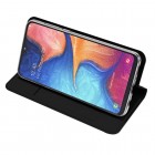 „Dux Ducis“ Skin serijos Samsung Galaxy A20e (A202F) juodas odinis atverčiamas dėkla