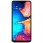 Samsung Galaxy A20e (A202F) Nillkin Frosted Shield auksinis plastikinis dėklas 