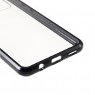 Samsung Galaxy A21s (A217) Frame skaidrus (permatomas) magnetinis dvigubas plastikinis dėklas