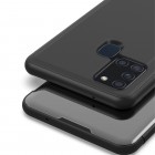 Samsung Galaxy A21s (A217) plastikinis atverčiamas juodas dėklas