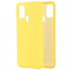 Samsung Galaxy A21s (A217) Shell kieto silikono TPU geltonas dėklas - nugarėlė
