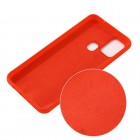 Samsung Galaxy A21s (A217) Shell kieto silikono TPU raudonas dėklas - nugarėlė