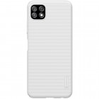 Samsung Galaxy A22 „Nillkin“ Frosted Shield baltas plastikinis dėklas, nugarėlė