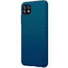 Samsung Galaxy A22 „Nillkin“ Frosted Shield mėlynas plastikinis dėklas, nugarėlė