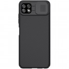 Samsung Galaxy A22 „Nillkin“ CamShield juodas dėklas, nugarėlė su kameros apsauga