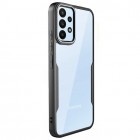 Samsung Galaxy A23 5G (SM-A236B, SM-A235F) Fashion skaidrus juodos spalvos apvadais kieto silikono (TPU) dėklas