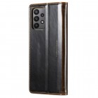 Samsung Galaxy A23 5G (SM-A236B, SM-M236B, SM-E236B) „CaseMe“ Leather solidus atverčiamas rudas odinis dėklas - knygutė