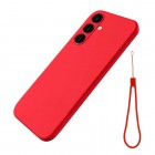 Samsung Galaxy A25 (SM-A256) Shell kieto silikono (TPU) dėklas raudonas - nugarėlė