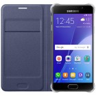 Samsung Galaxy A3 (2016) A310 originalus Flip Wallet Cover EF-WA310 atverčiamas mėlynas odinis dėklas - piniginė