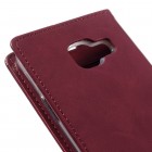 Mercury Blue Moon atverčiamas Samsung Galaxy A3 (2016) bordo odinis dėklas - piniginė
