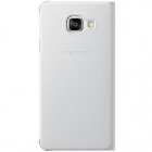Samsung Galaxy A3 (2016) A310 originalus Flip Wallet Cover EF-WA310 atverčiamas baltas odinis dėklas - piniginė