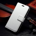 Samsung Galaxy A3 2015 (A300F) atverčiamas baltas odinis dėklas - piniginė