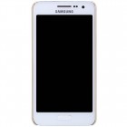 Samsung Galaxy A3 (A300) Nillkin Frosted Shield auksinis plastikinis dėklas + apsauginė ekrano plėvelė