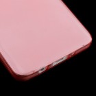 Samsung Galaxy A3 skaidrus (permatomas) kieto silikono TPU ploniausias pasaulyje raudonas dėklas