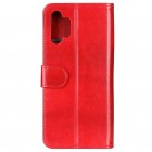 Samsung Galaxy A32 5G atverčiamas raudonas odinis dėklas - piniginė