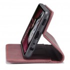 Samsung Galaxy A32 5G CaseMe Retro solidus atverčiamas bordo odinis dėklas - knygutė