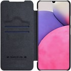 Prabangus „Nillkin“ Qin serijos juodas odinis atverčiamas Samsung Galaxy A33 5G (SM-A336E)