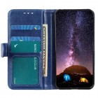 Samsung Galaxy A34 5G (SM-A346E) atverčiamas mėlynas odinis dėklas - piniginė