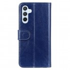 Samsung Galaxy A34 5G (SM-A346E) atverčiamas mėlynas odinis dėklas - piniginė