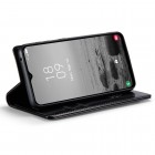 Samsung Galaxy A34 5G (SM-A346E) „CaseMe“ Leather solidus atverčiamas juodas odinis dėklas - knygutė