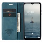 Samsung Galaxy A34 5G (SM-A346E) CaseMe Retro solidus atverčiamas žalias odinis dėklas - knygutė