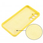 Samsung Galaxy A34 5G (SM-A346E) Shell kieto silikono (TPU) dėklas geltonas - nugarėlė
