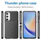 Samsung Galaxy A35 "Mofan" Thunder kieto silikono (TPU) dėklas juodas - nugarėlė