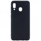 Samsung Galaxy A40 (A405F) kieto silikono TPU juodas dėklas - nugarėlė