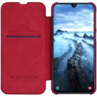 Prabangus „Nillkin“ Qin serijos raudonas odinis atverčiamas Samsung Galaxy A40 (A405F)