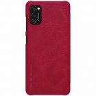 Prabangus „Nillkin“ Qin serijos raudonas odinis atverčiamas Samsung Galaxy A41 (A415)