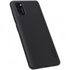 Samsung Galaxy A41 „Nillkin“ Frosted Shield juodas plastikinis dėklas, nugarėlė