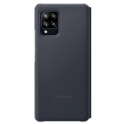 Samsung Galaxy A42 5G originalus S View Wallet Cover atverčiamas juodas dėklas - knygutė