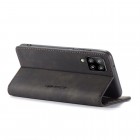 Samsung Galaxy A42 5G CaseMe Retro solidus atverčiamas juodas odinis dėklas - knygutė