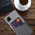 „KSQ“ Shell Samsung Galaxy A42 5G pilkas odinis dėklas - nugarėlė su kišenėle kortelėms